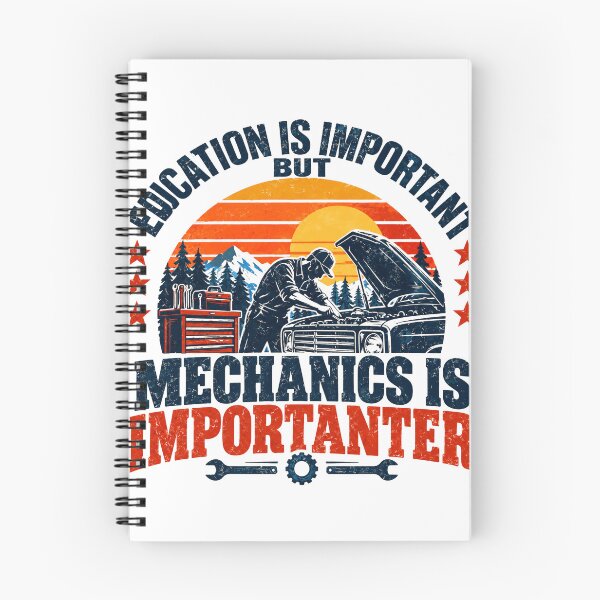 Item preview, Education Is Important But Mechanics Is Importanter Auto Mechanic Technician Gift designed and sold by SEEM-drawing.