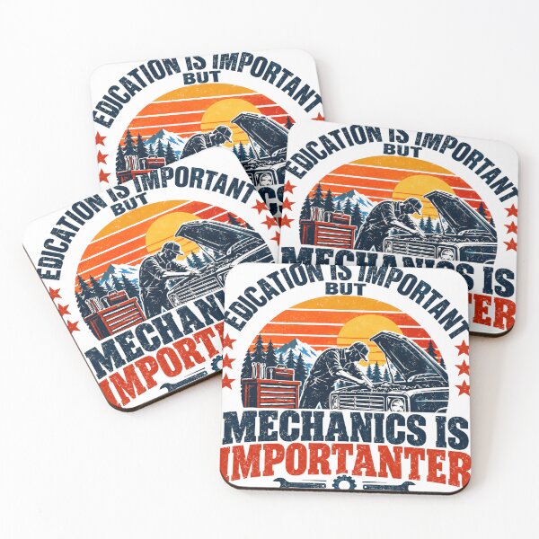 Item preview, Education Is Important But Mechanics Is Importanter Auto Mechanic Technician Gift designed and sold by SEEM-drawing.