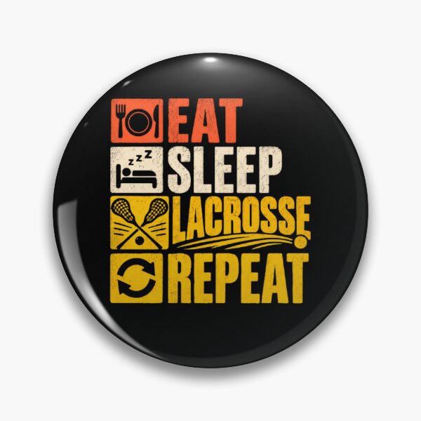 Item preview, Eat Sleep Lacrosse Repeat Lacrosse Player Fan Athlete designed and sold by JonesFlora2025.