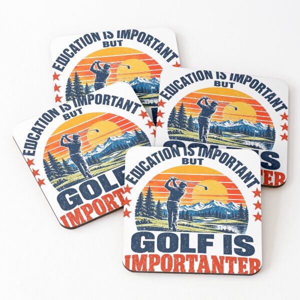 Item preview, Education Is Important But Golf Is Importanter Golf Humor Golfer Player designed and sold by SEEM-drawing.