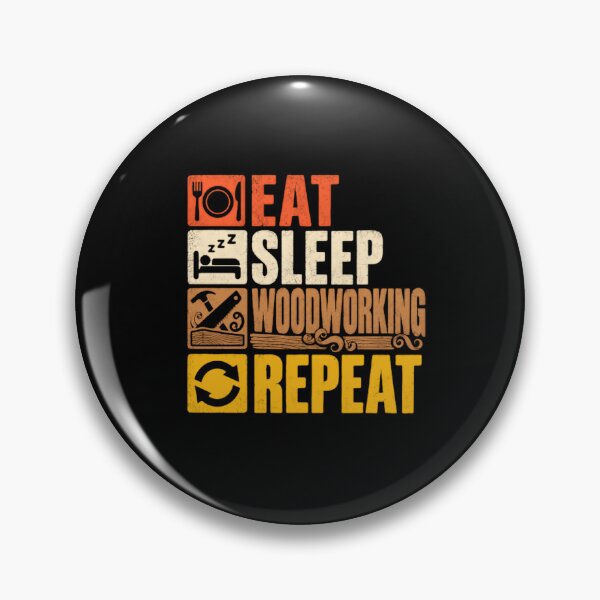 Item preview, Eat Sleep Woodworking Repeat Woodworker Carpenter Hobby Gift designed and sold by RetroMini2026.