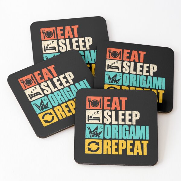 Item preview, Eat Sleep Origami Repeat Paper Folding Hobbyist designed and sold by SkeletonsDanger.