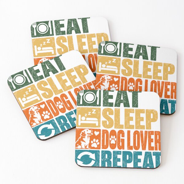 Item preview, Eat Sleep Dog Lover Repeat Dog Owner Pet Animal Canine designed and sold by SEEM-drawing.