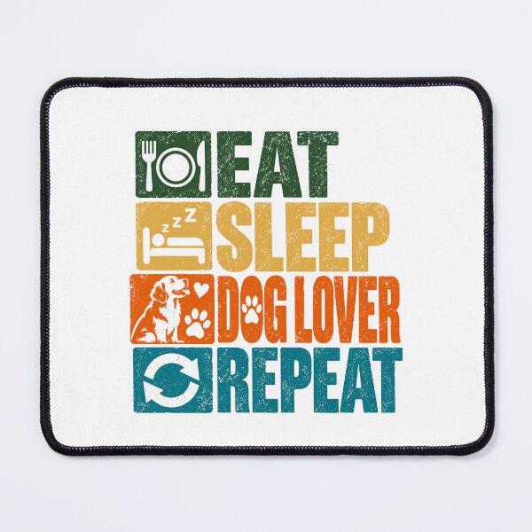 Item preview, Eat Sleep Dog Lover Repeat Dog Owner Pet Animal Canine designed and sold by SEEM-drawing.