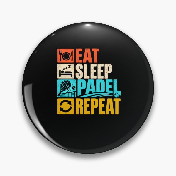 Item preview, Eat Sleep Padel Repeat Padel Player Racket Sport Enthusiast designed and sold by HumansStuck12.