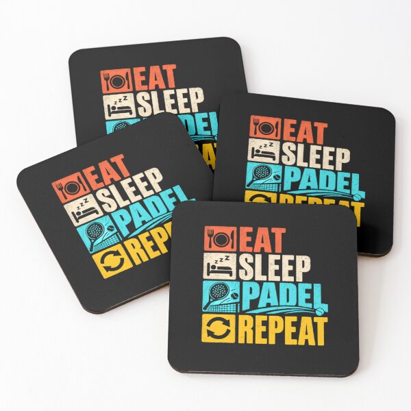 Item preview, Eat Sleep Padel Repeat Padel Player Racket Sport Enthusiast designed and sold by HumansStuck12.