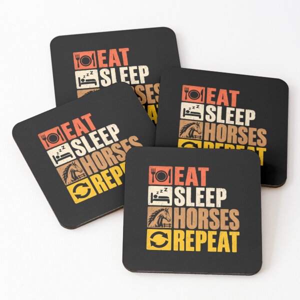 Item preview, Eat Sleep Horses Repeat Equestrian Rider Horse Lover designed and sold by HumansStuck12.
