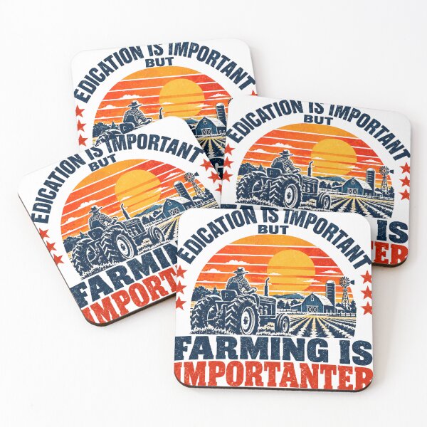 Item preview, Education Is Important But Farming Is Importanter Farmer Agriculture Farm Life designed and sold by SEEM-drawing.