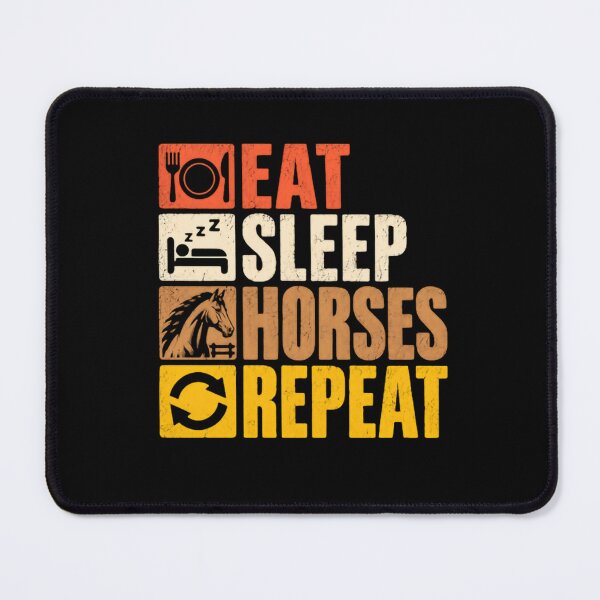 Item preview, Eat Sleep Horses Repeat Equestrian Rider Horse Lover designed and sold by JonesFlora2025.