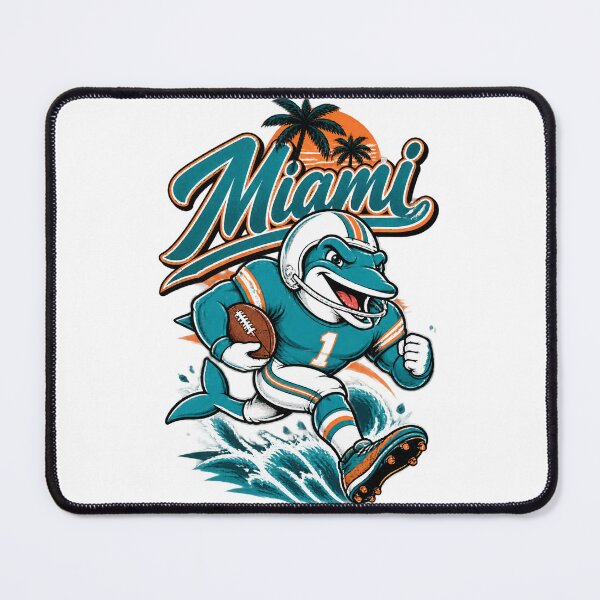 Item preview, Miami Dolphins Inspired Retro Football Design for Sports Fans designed and sold by Pokenus.