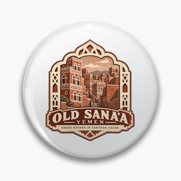 Item preview, Old Sana'a Yemen Tower Houses In Earthen Color Travel Heritage Architecture designed and sold by Star3NowForMe.