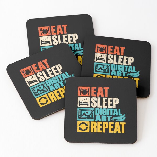 Item preview, Eat Sleep Digital Art Repeat Digital Artist Graphic Designer Creative designed and sold by HumansStuck12.