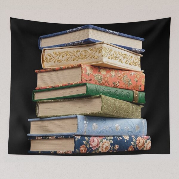 Item preview, Book Pile / Books classics / Bookish / Book Lover / Booktok / Floral / Stickers for Journaling  designed and sold by TeenLake.
