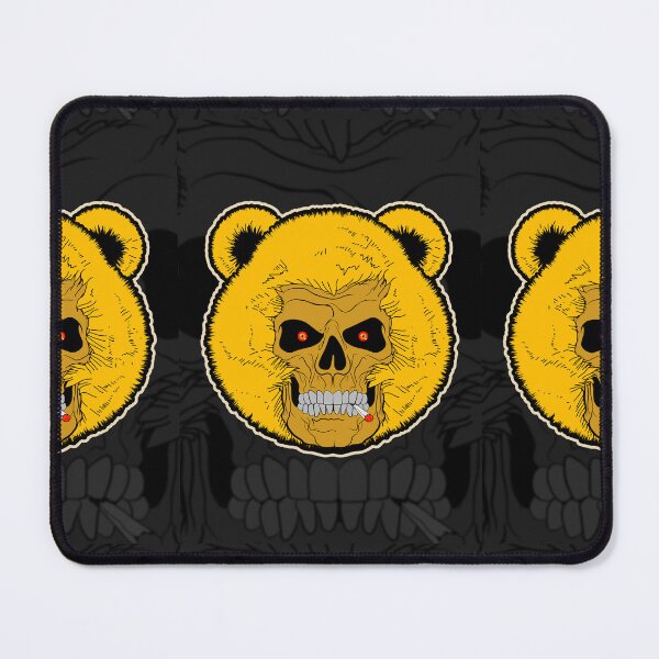 Item preview, Yellow Stuffed Bear, Skull, skull art, designed and sold by 4gottenlore.