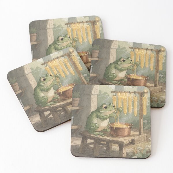 Item preview, Frog Candlemaker Dipping Beeswax Tapers designed and sold by PictorialWhimsy.