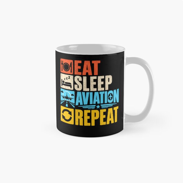 Item preview, Eat Sleep Aviation Repeat Pilot Flying Airplane Enthusiast designed and sold by JonesFlora2025.