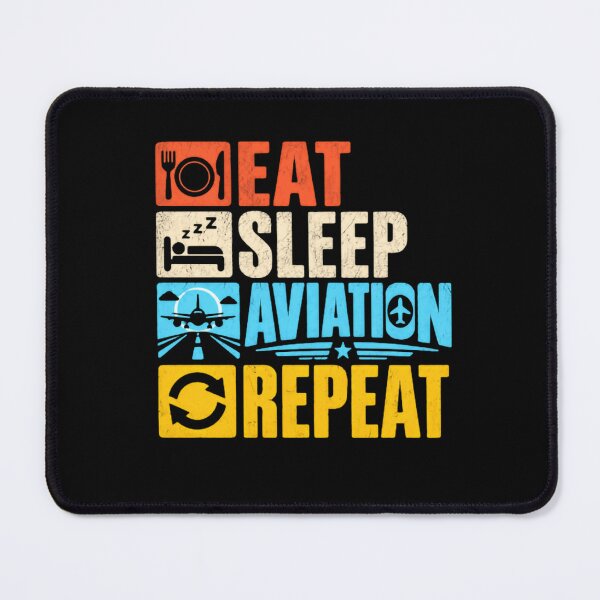 Item preview, Eat Sleep Aviation Repeat Pilot Flying Airplane Enthusiast designed and sold by JonesFlora2025.