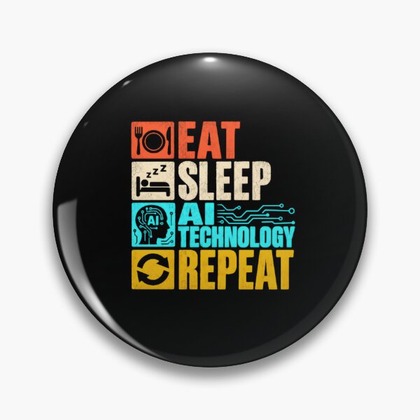 Item preview, Eat Sleep AI Technology Repeat Artificial Intelligence Engineer Programmer Developer designed and sold by RetroMini2026.