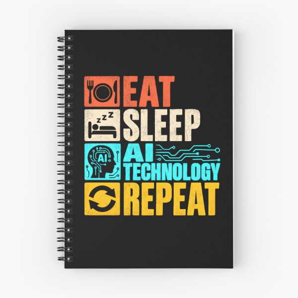 Item preview, Eat Sleep AI Technology Repeat Artificial Intelligence Engineer Programmer Developer designed and sold by RetroMini2026.