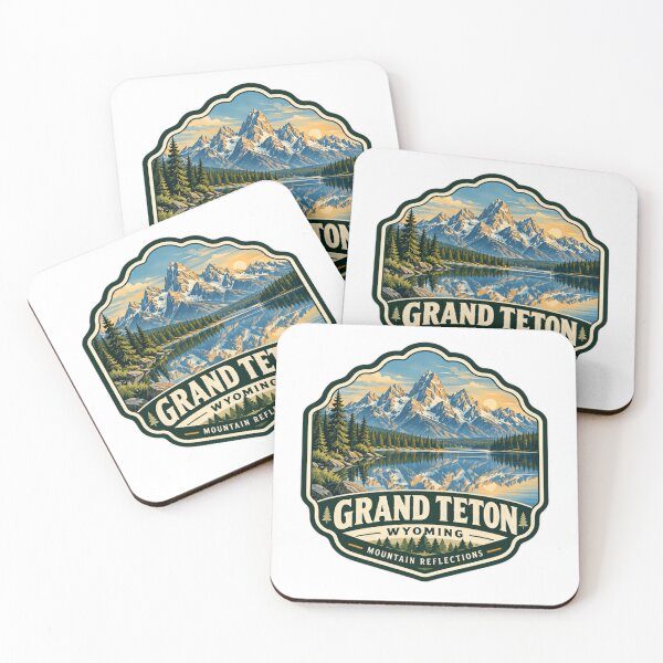 Item preview, Grand Teton Wyoming Mountain Reflections National Park Travel Hiking Outdoors designed and sold by Star3NowForMe.