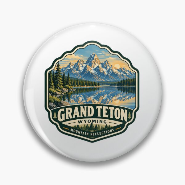 Item preview, Grand Teton Wyoming Mountain Reflections National Park Travel Hiking Outdoors designed and sold by Star3NowForMe.