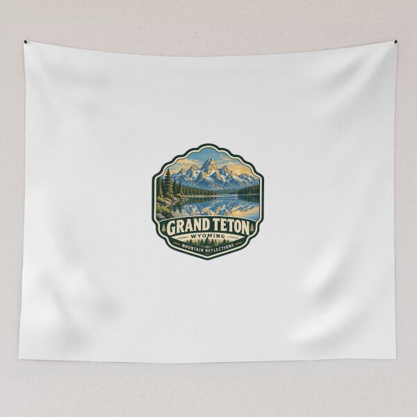 Item preview, Grand Teton Wyoming Mountain Reflections National Park Travel Hiking Outdoors designed and sold by Star3NowForMe.