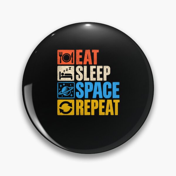 Item preview, Eat Sleep Space Repeat Astronomy Lover Science Enthusiast designed and sold by HumansStuck12.