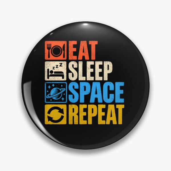 Item preview, Eat Sleep Space Repeat Astronomy Lover Science Enthusiast designed and sold by JonesFlora2025.