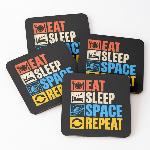 Item preview, Eat Sleep Space Repeat Astronomy Lover Science Enthusiast designed and sold by JonesFlora2025.