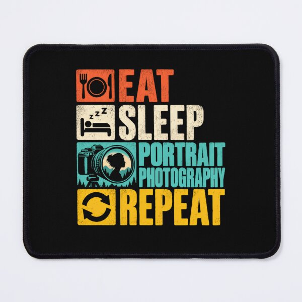 Item preview, Eat Sleep Portrait Photography Repeat Photographer Hobby Gift designed and sold by RetroMini2026.