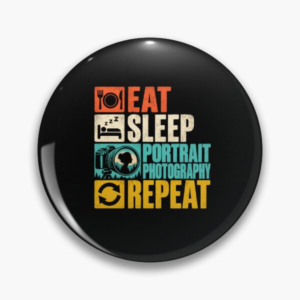 Item preview, Eat Sleep Portrait Photography Repeat Photographer Hobby Gift designed and sold by RetroMini2026.
