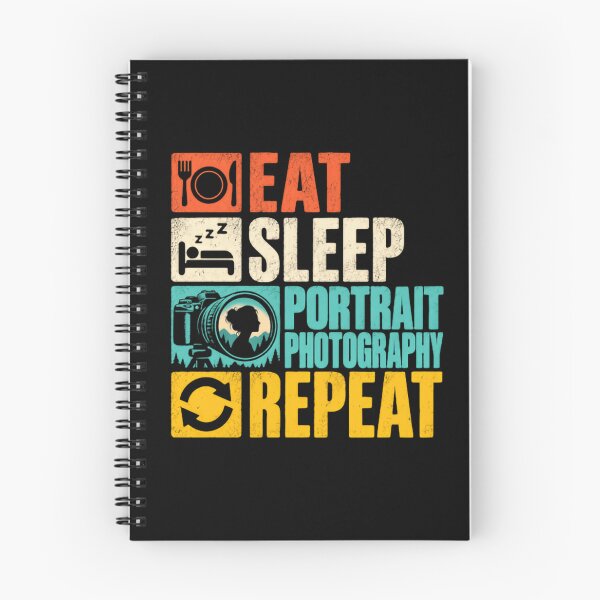 Item preview, Eat Sleep Portrait Photography Repeat Photographer Hobby Gift designed and sold by RetroMini2026.