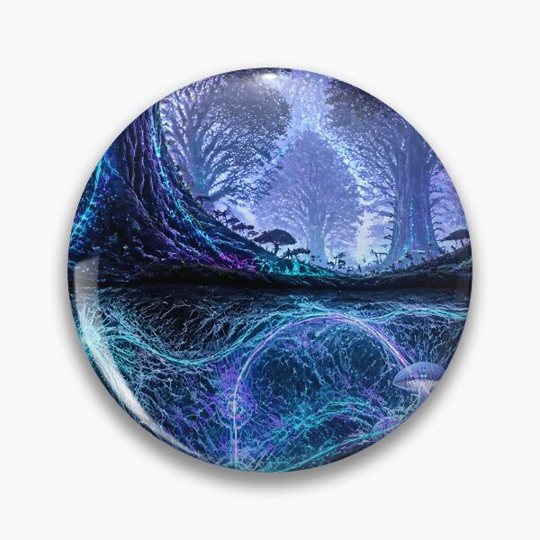 Item preview, Glowing Neural Mycelium Root Network in Enchanted Forest designed and sold by monkeybusiness.pt.