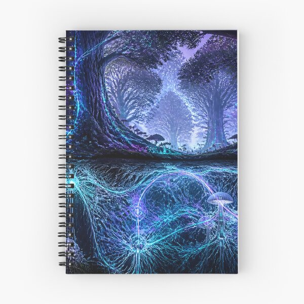 Item preview, Glowing Neural Mycelium Root Network in Enchanted Forest designed and sold by monkeybusiness.pt.