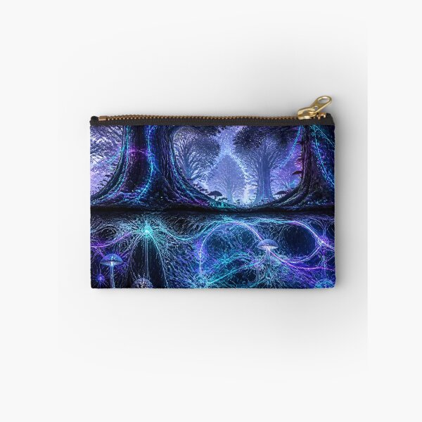Item preview, Glowing Neural Mycelium Root Network in Enchanted Forest designed and sold by monkeybusiness.pt.