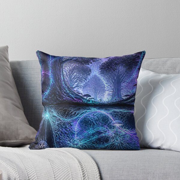 Item preview, Glowing Neural Mycelium Root Network in Enchanted Forest designed and sold by monkeybusiness.pt.