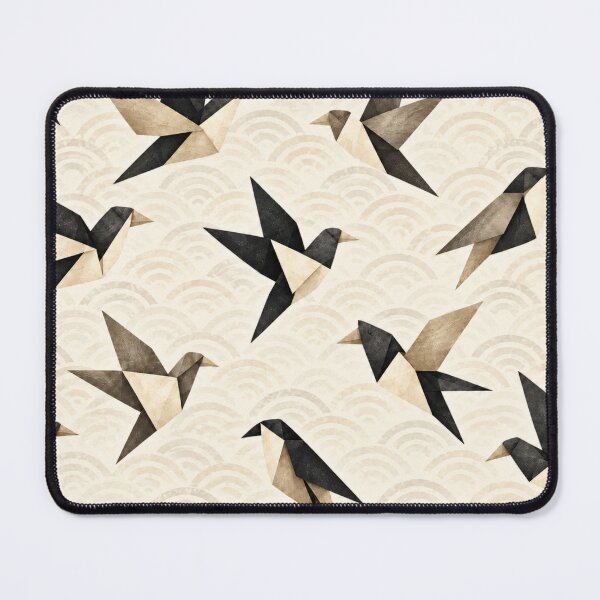 Item preview, Japanese Origami Birds (Black & Cream) designed and sold by WeaveSphere.