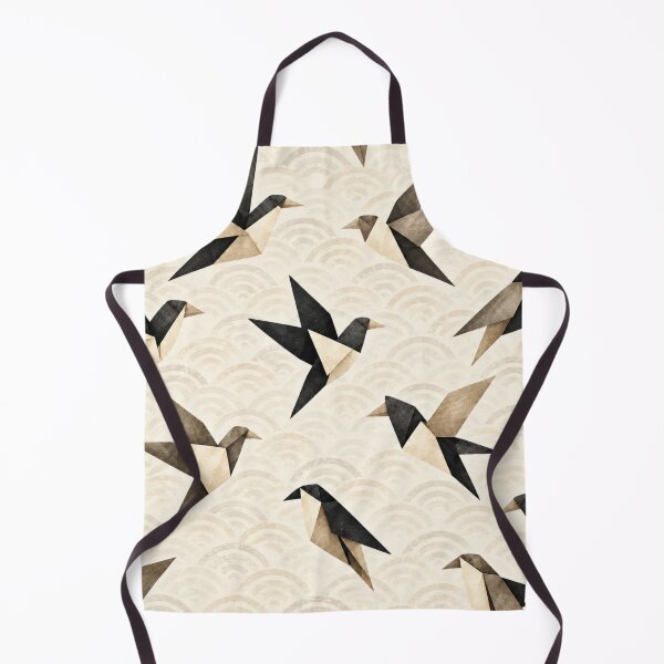 Item preview, Japanese Origami Birds (Black & Cream) designed and sold by WeaveSphere.