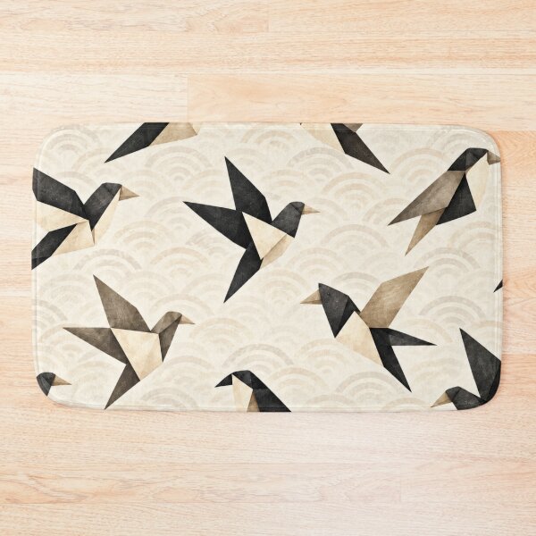 Item preview, Japanese Origami Birds (Black & Cream) designed and sold by WeaveSphere.