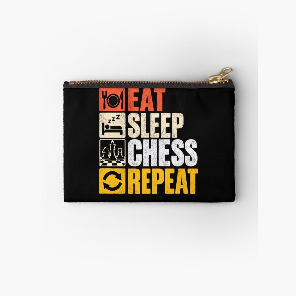 Item preview, Eat Sleep Chess Repeat Chess Player Hobby designed and sold by RetroMini2026.