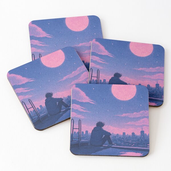 Item preview, Lofi Boy Looking at the Pink Moon designed and sold by Discount code.