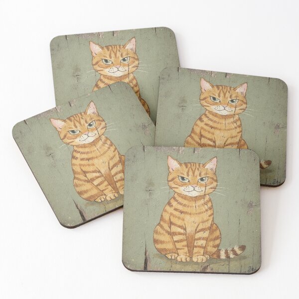 Item preview, Side-Eye Ginger Cat designed and sold by PictorialWhimsy.