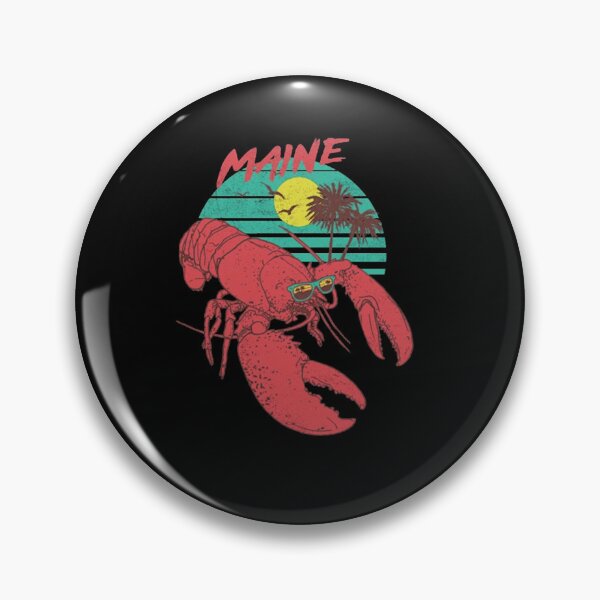 Item preview, Retro Sunset Maine Lobster Beach Vacation designed and sold by HansMulle.