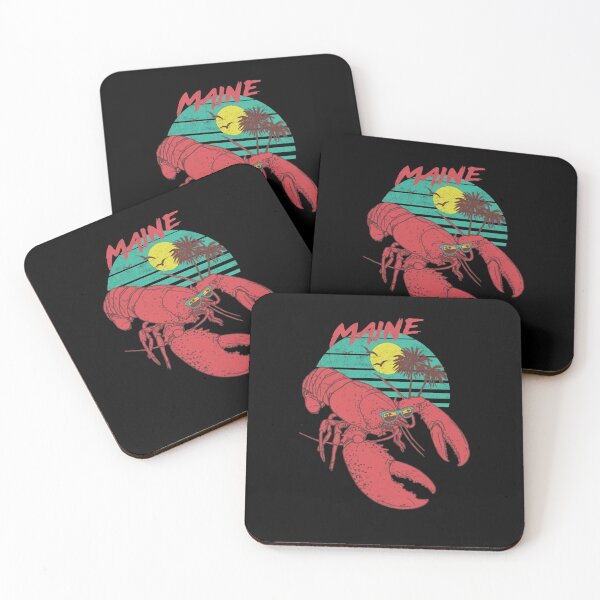Item preview, Retro Sunset Maine Lobster Beach Vacation designed and sold by HansMulle.