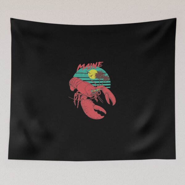 Item preview, Retro Sunset Maine Lobster Beach Vacation designed and sold by HansMulle.