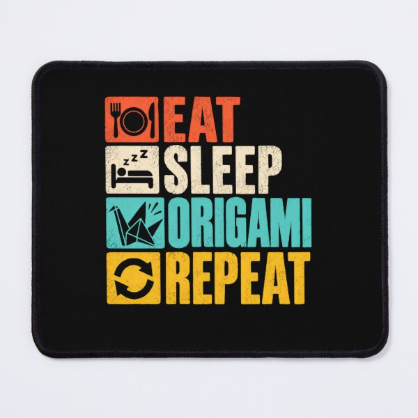 Item preview, Eat Sleep Origami Repeat Paper Folding Hobbyist designed and sold by RetroMini2026.