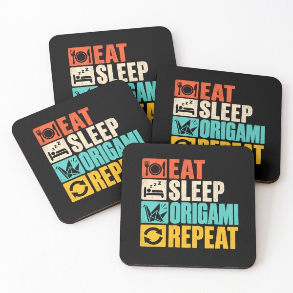 Item preview, Eat Sleep Origami Repeat Paper Folding Hobbyist designed and sold by RetroMini2026.