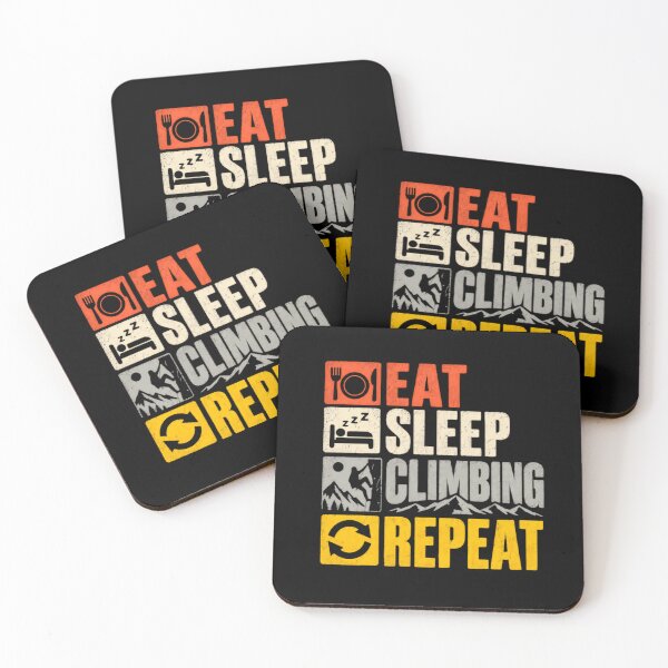 Item preview, Eat Sleep Climbing Repeat Climber Rock Climbing Hobby designed and sold by RetroMini2026.