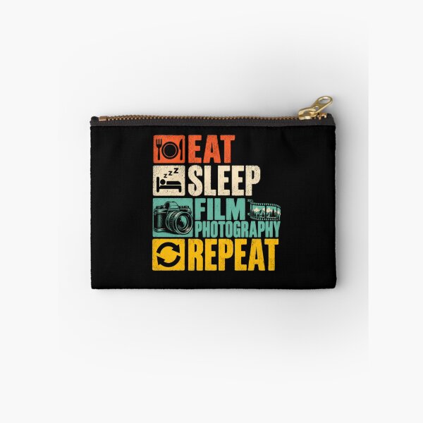 Item preview, Eat Sleep Film Photography Repeat Photographer Hobbyist Enthusiast designed and sold by SkeletonsDanger.