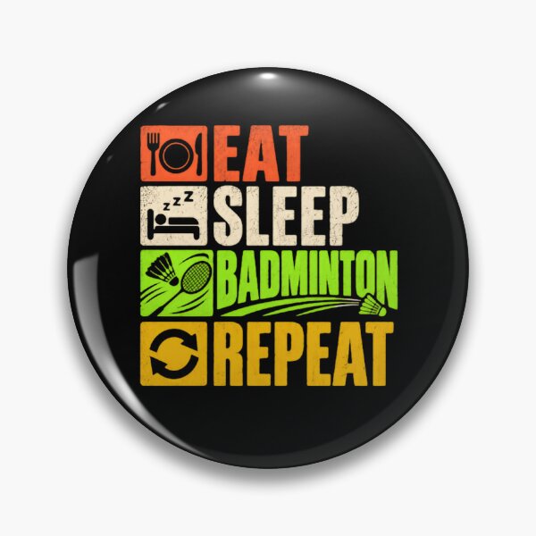 Item preview, Eat Sleep Badminton Repeat Badminton Player Lover designed and sold by JonesFlora2025.
